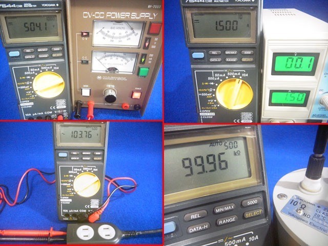 YOKOGAWA 7544-02 DIGITAL MULTIMETER w/test leads (non-genuine) Used Tested japan