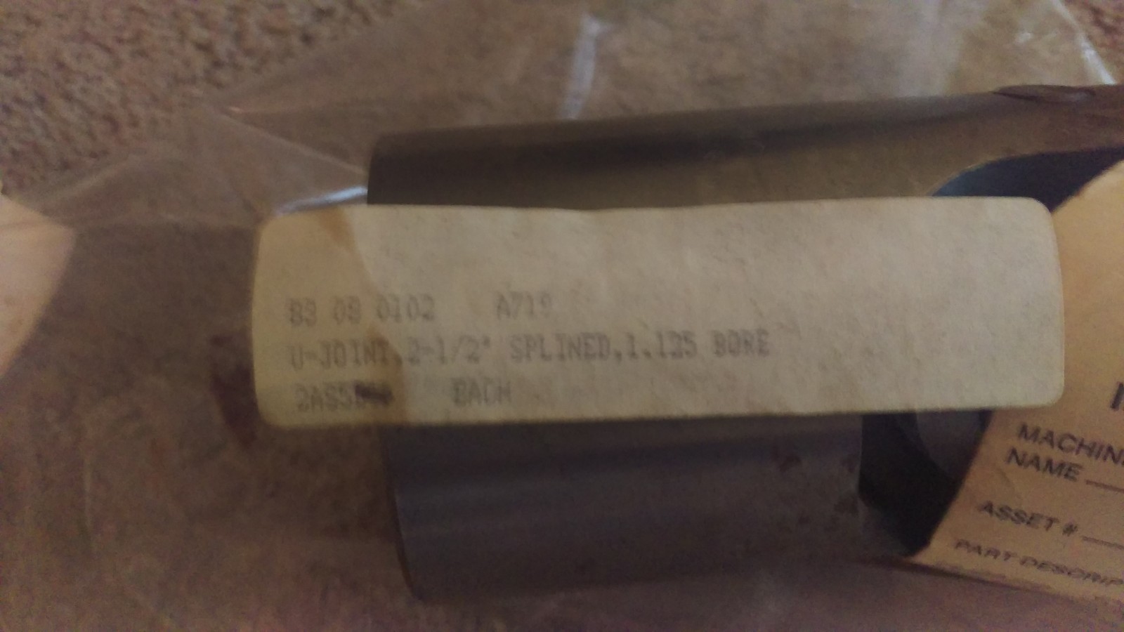 Curtis Siebert Universal Spindle U-Joint Moline 1.125″ Bore x 2-1/2″ pn- A719
