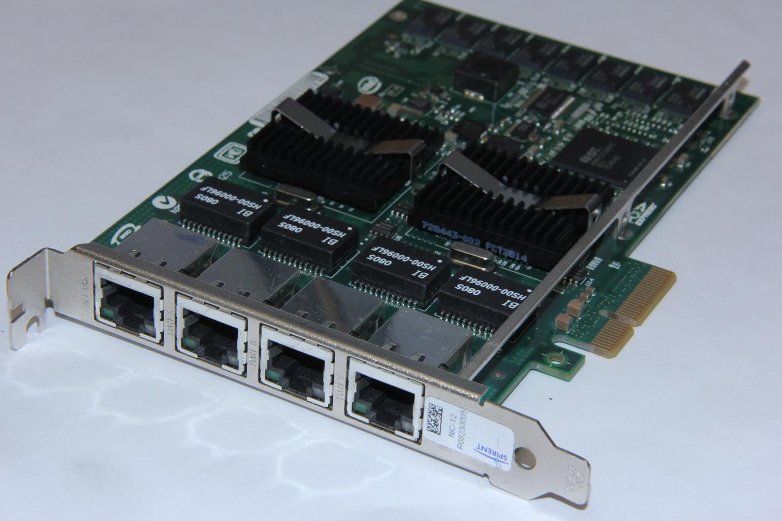 Intel Pro/1000PT Spirent NIC-12 Quad Port Network Adapter