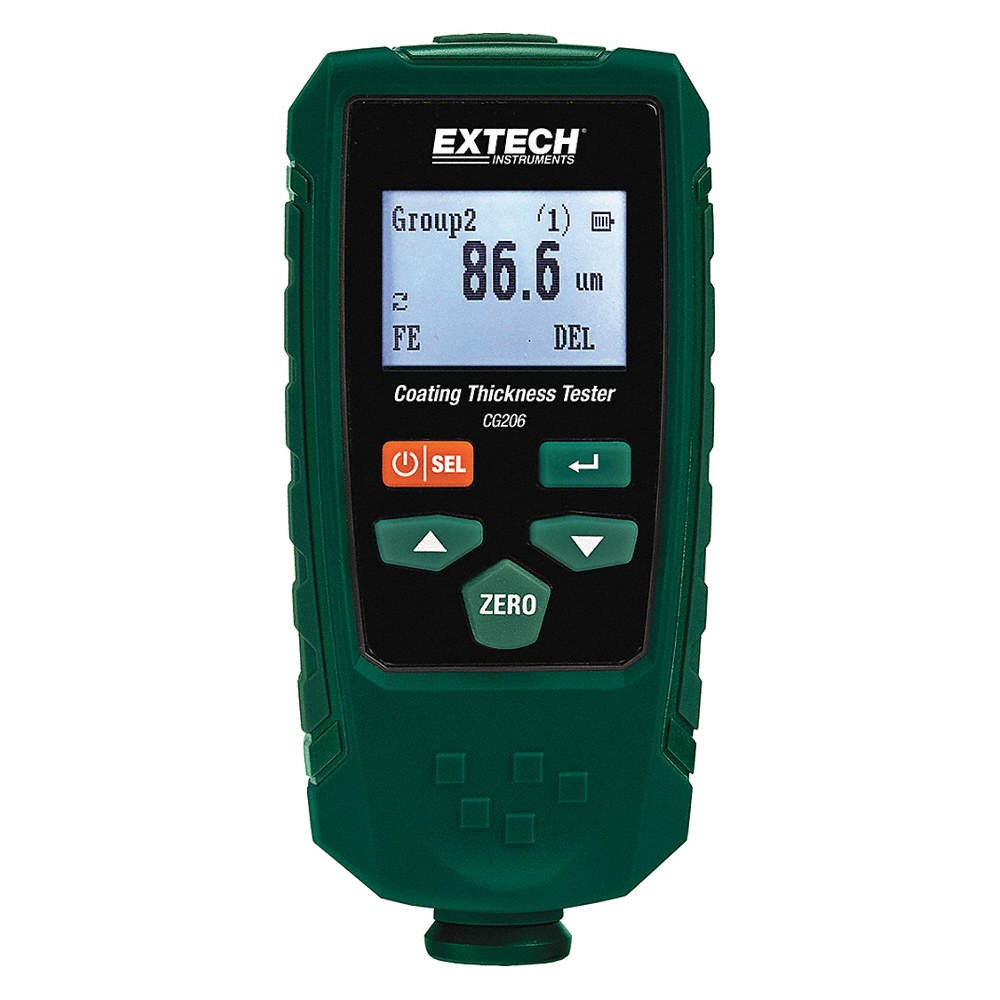 EXTECH CG206 Thickness Gage, 0 to 53 mil, Digital 453A55
