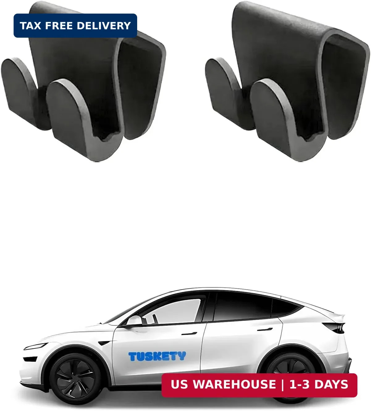 2PCS Glove Box Hooks for Tesla Model Y Juniper 2025 2026 & Model 3 Highland | Ca