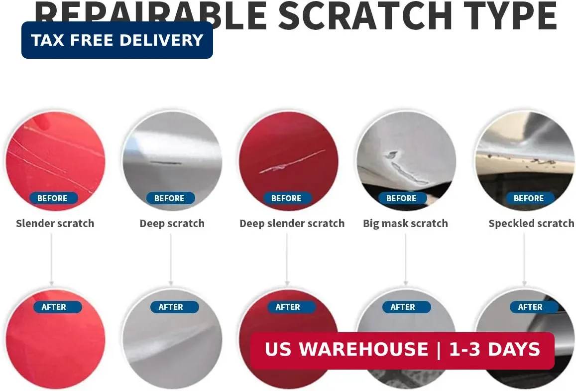 Touch Up Paint for Cars Paint Scratch Repair, Waterproof Auto Scratch Remover Pe