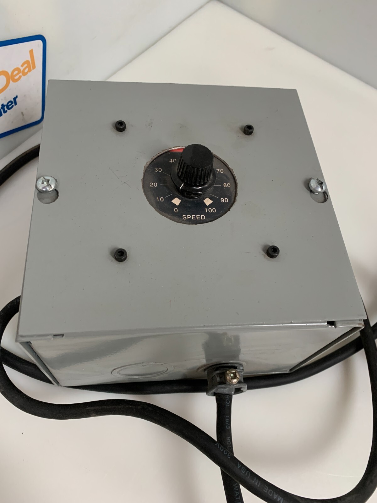 DAYTON DC MOTOR 4Z140 1/8HP W/DAYTON SPEED CONTROL BOX 4Z827D