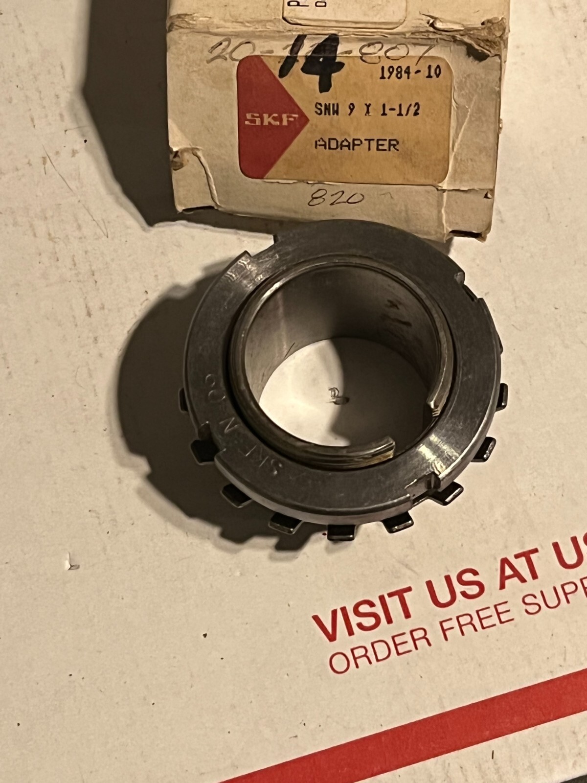 skf snw 9×1-1/2 surplus