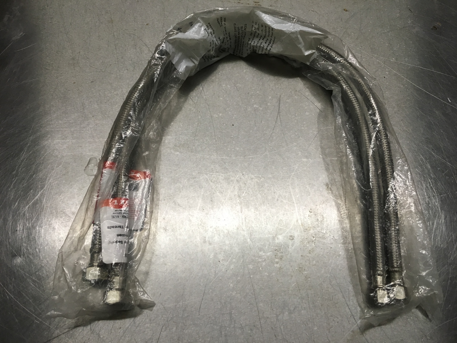 2 – LSP HD SUPPLY 546193 30″ STAINLESS STEEL SS WATER SUPPLY HOSE 2DP