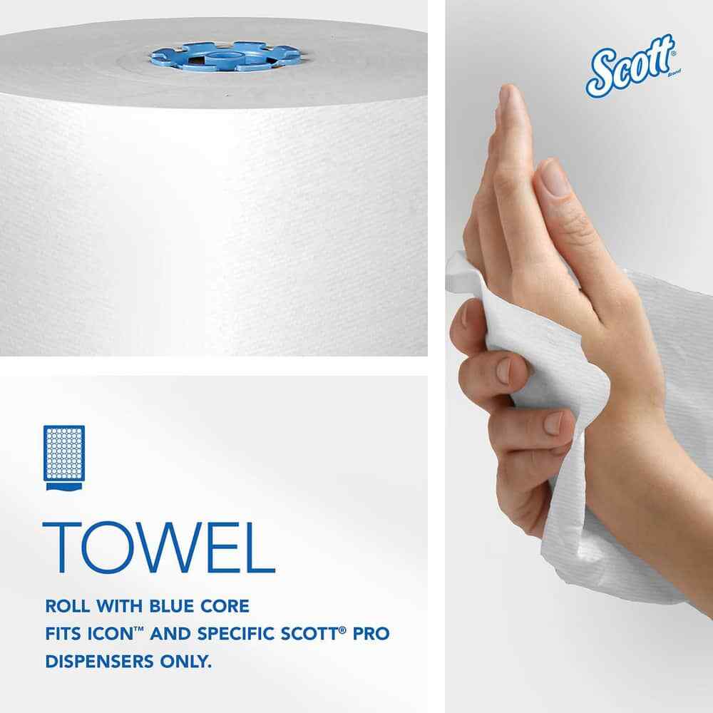 6 Pack Scott 800′ 1PLY Paper Towel Hard Rolls, 1 Ply, 900′ Roll Length