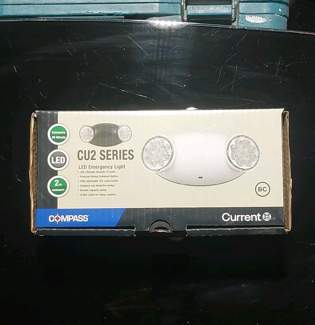 Compass CU2RC Hubbell Lighting LED 2 Head Emergency Light with Remote Capacity
