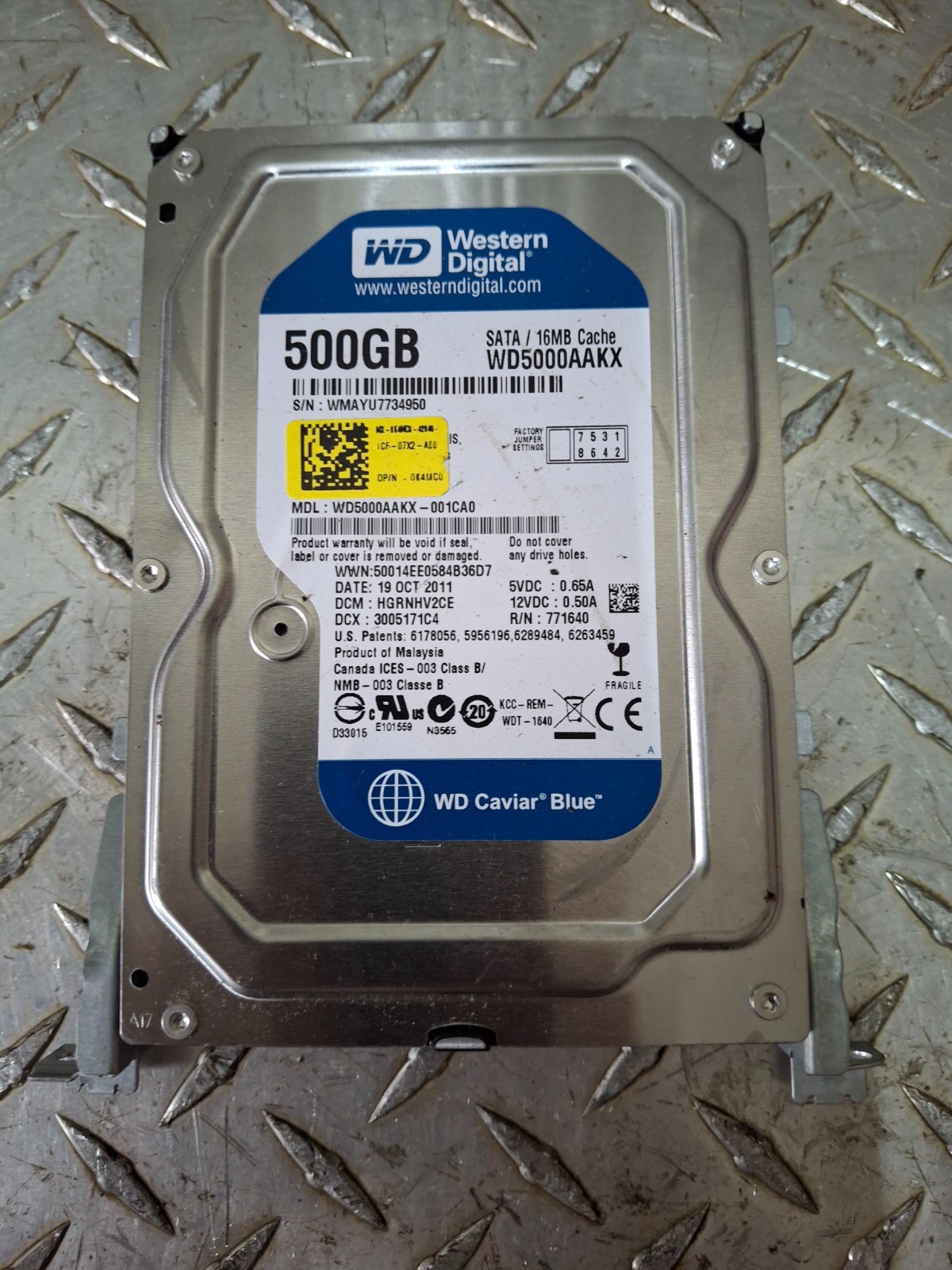 WD5000AAKX-001CA0 Western Digital Caviar Blue Hard Drive 500GB