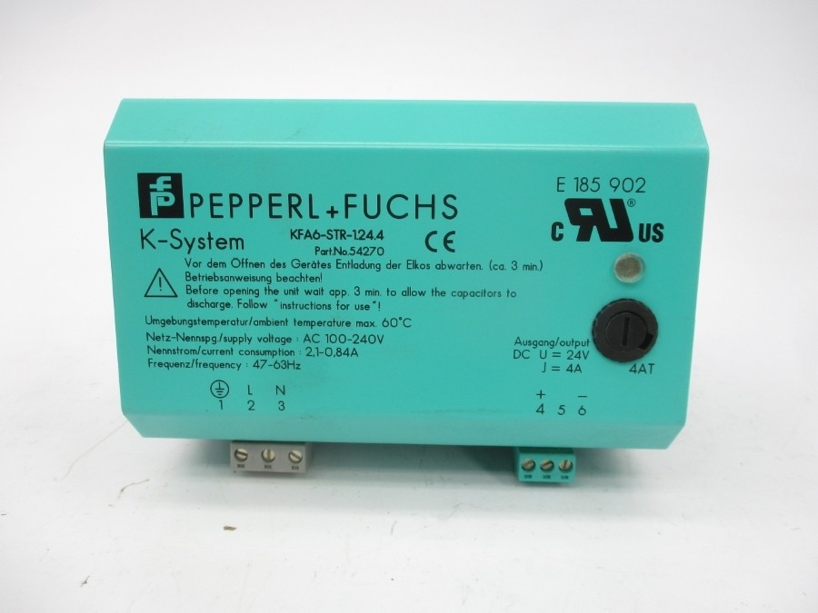 PEPPERL+FUCHS KFA6-STR-1.24.4 54270 100-240VAC 2.1-0.84A NSMP