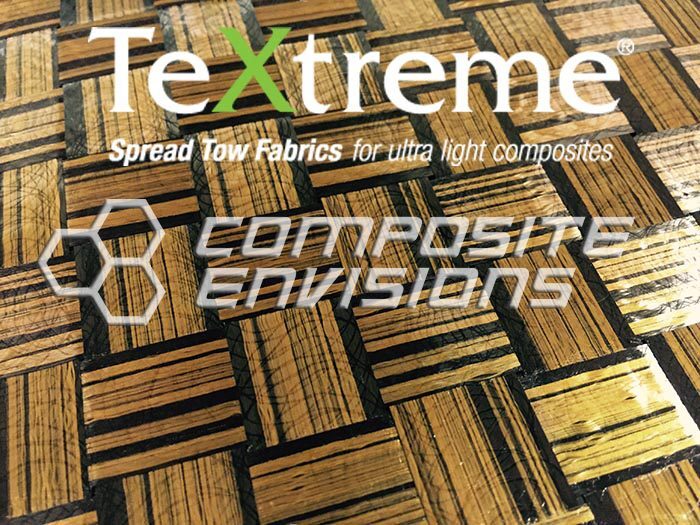 TeXtreme WT1117 Spread Tow Carbon Fiber & Zylon Blended Hybrid HM 39.37″/100cm