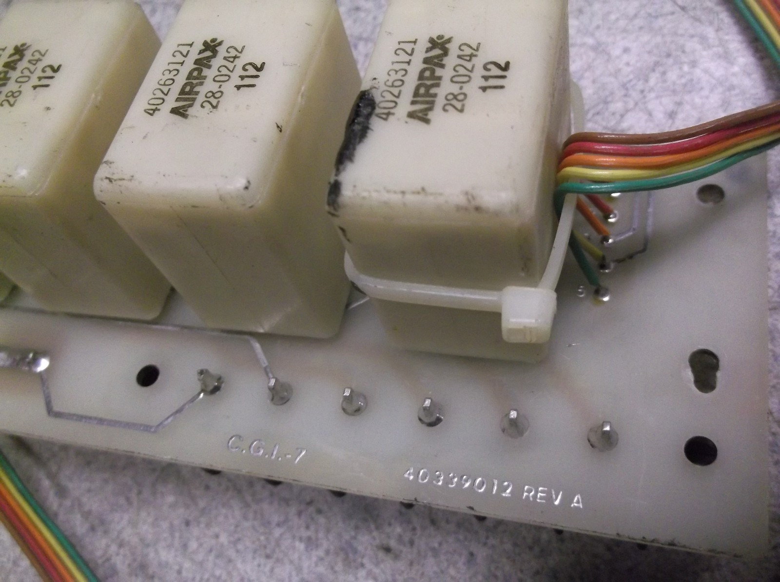 CGI-7 40339012 Rev A 1120029 Airpax Switch Assembly *FREE SHIPPING*