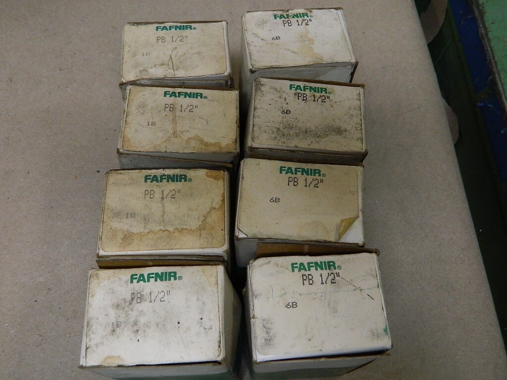 Fafnir PB 1/2 6B PILLOW BLOCK BEARING w/Eccentric Collar ( 8 piece LOT ) NEW