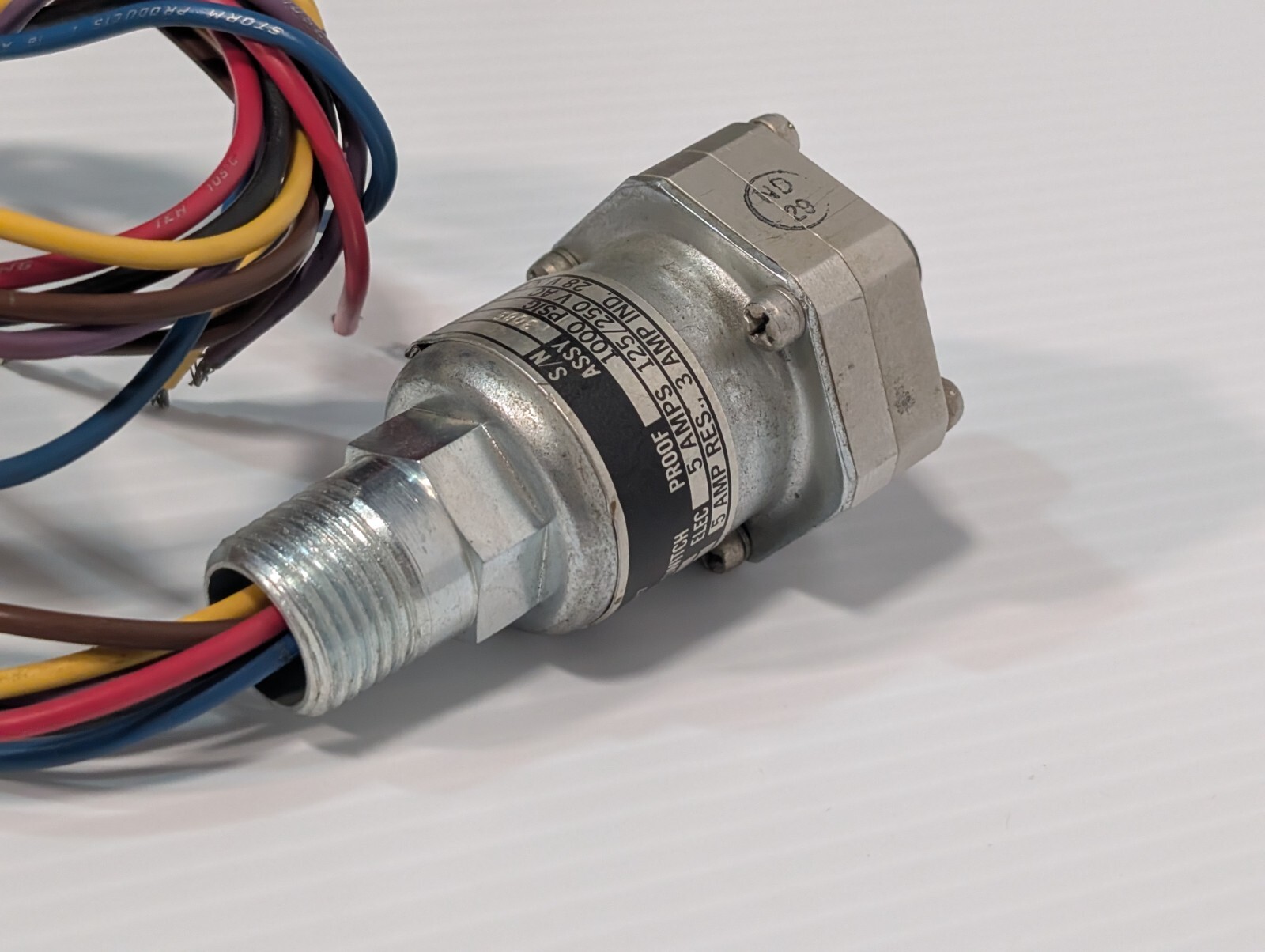 ITT Neo-Dyn 115P1CC3-1516 Pressure Switch 98087, 25PSIG, 5A, 125/250VAC