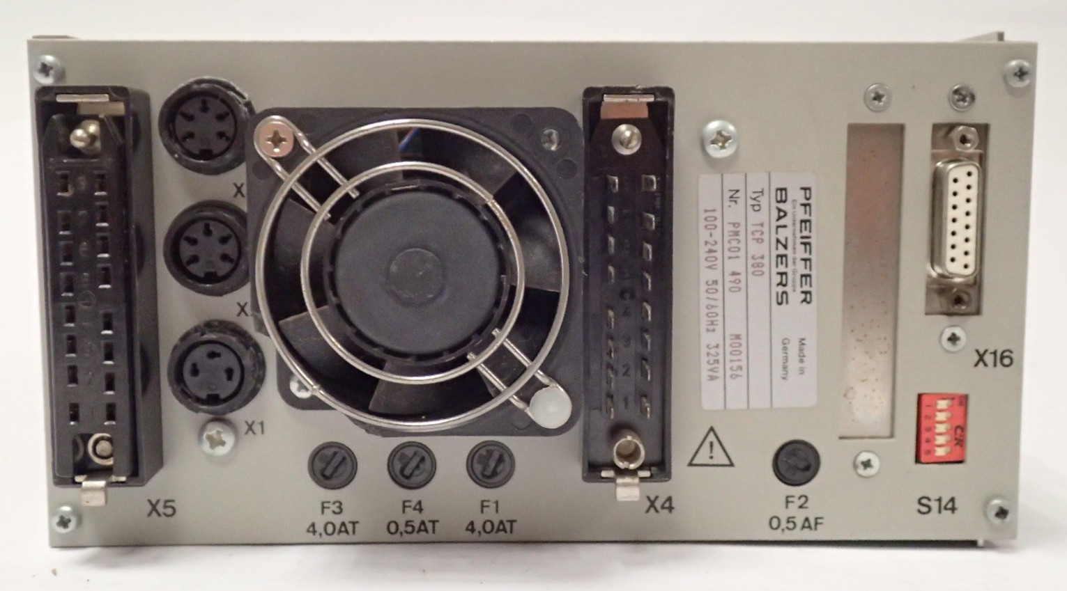 PFEIFFER TCP 380 PMC01 490 POWER SUPPLY / ELECTRONIC DRIVE UNIT PWR UP PARTS