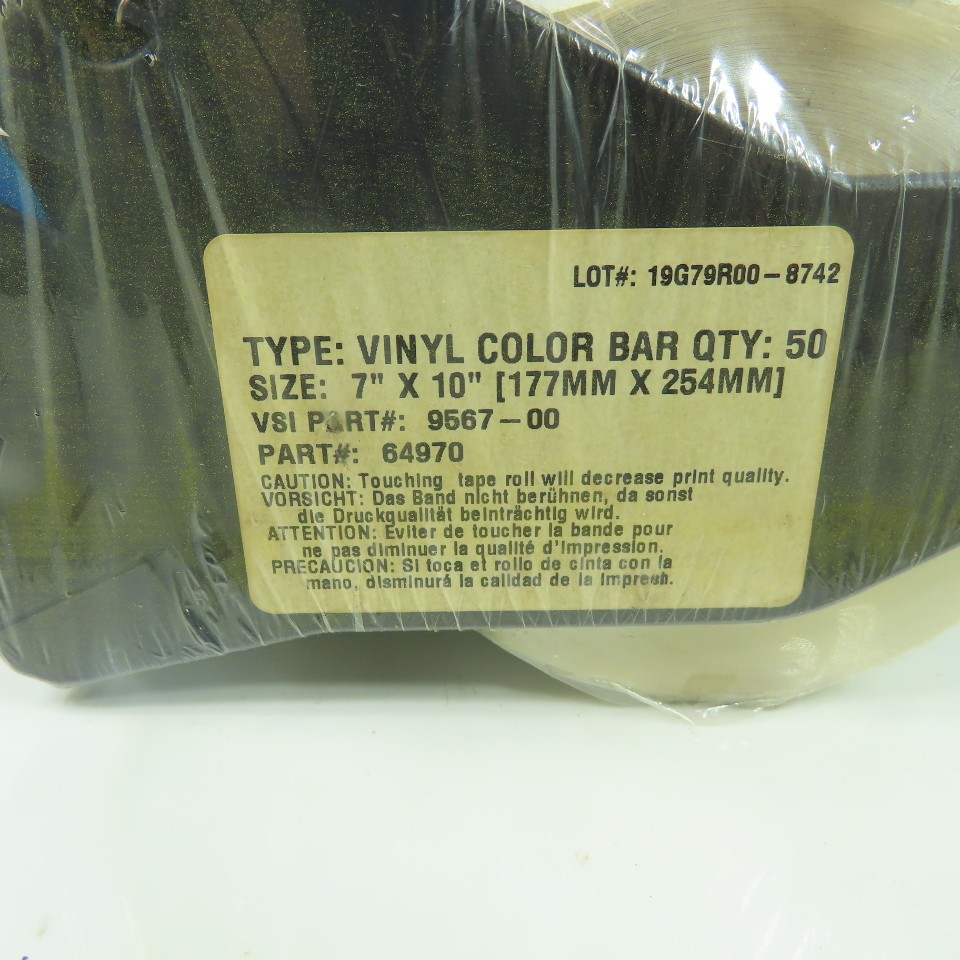 64970 Vinyl Color Bar 7″ x 10″ Fire Health Hazard Reactivity