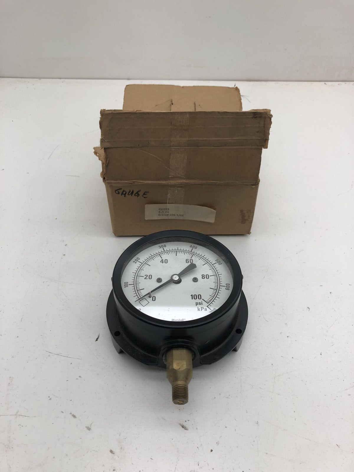 Marshall Town G10375 Gauge Range 0-100 PSI 0-700 kPa