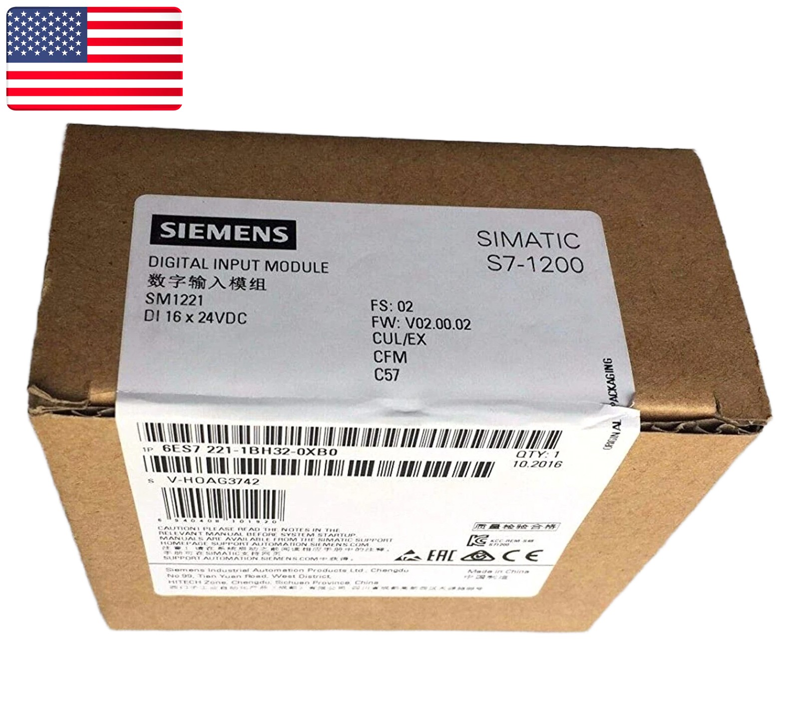 NEW Siemens 6ES7 221-1BH32-0XB0 Digital Input Module- US Stock