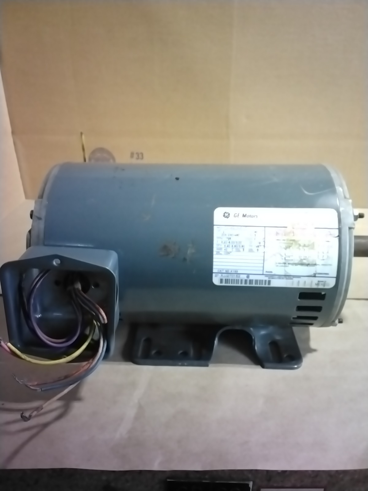 GE/GENERAL ELECTRIC K133 5K49UN8051 ELECTRIC MOTOR 2 HP 208-230/460V 1725 RPM