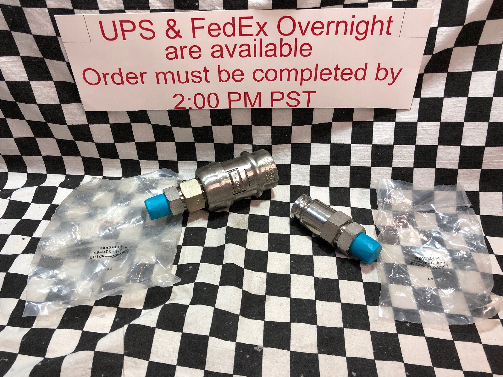SWAGELOK Quick Connect SS-QT8-B-8PM & SS-QT8-S-8PM, SHIPSAMEDAY