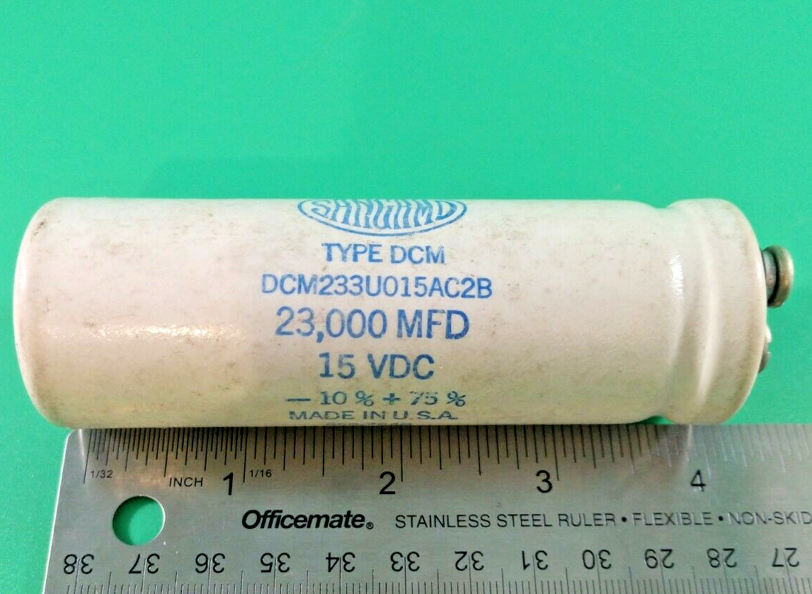 SANGAMO DCM233U015AC2B ELECTROLYTIC CAPACITOR 23K MFD 15VDC -10/+75%