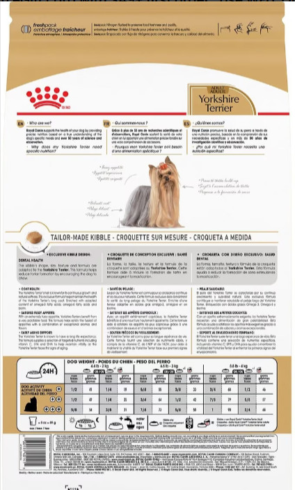 Royal Canin Breed Health Nutrition Yorkshire Terrier Adult Dry Dog Food, 10 lbs.