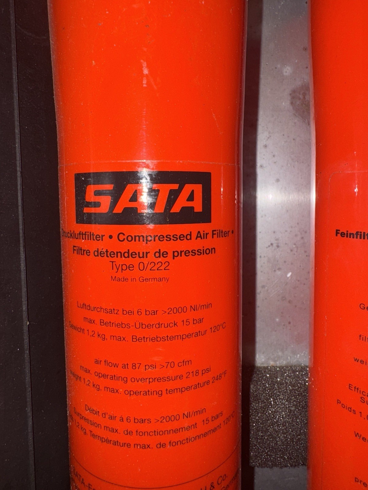 SATA MOBILE SPRAY FILTER SYSTEM +X767 CARBON MONOXIDE MONITOR IN AIR TIGHT CASE