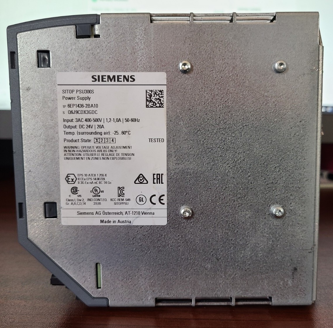 FOR PARTS ONLY Siemens 6EP1436-2BA10 SITOP PSU300S Power Supply