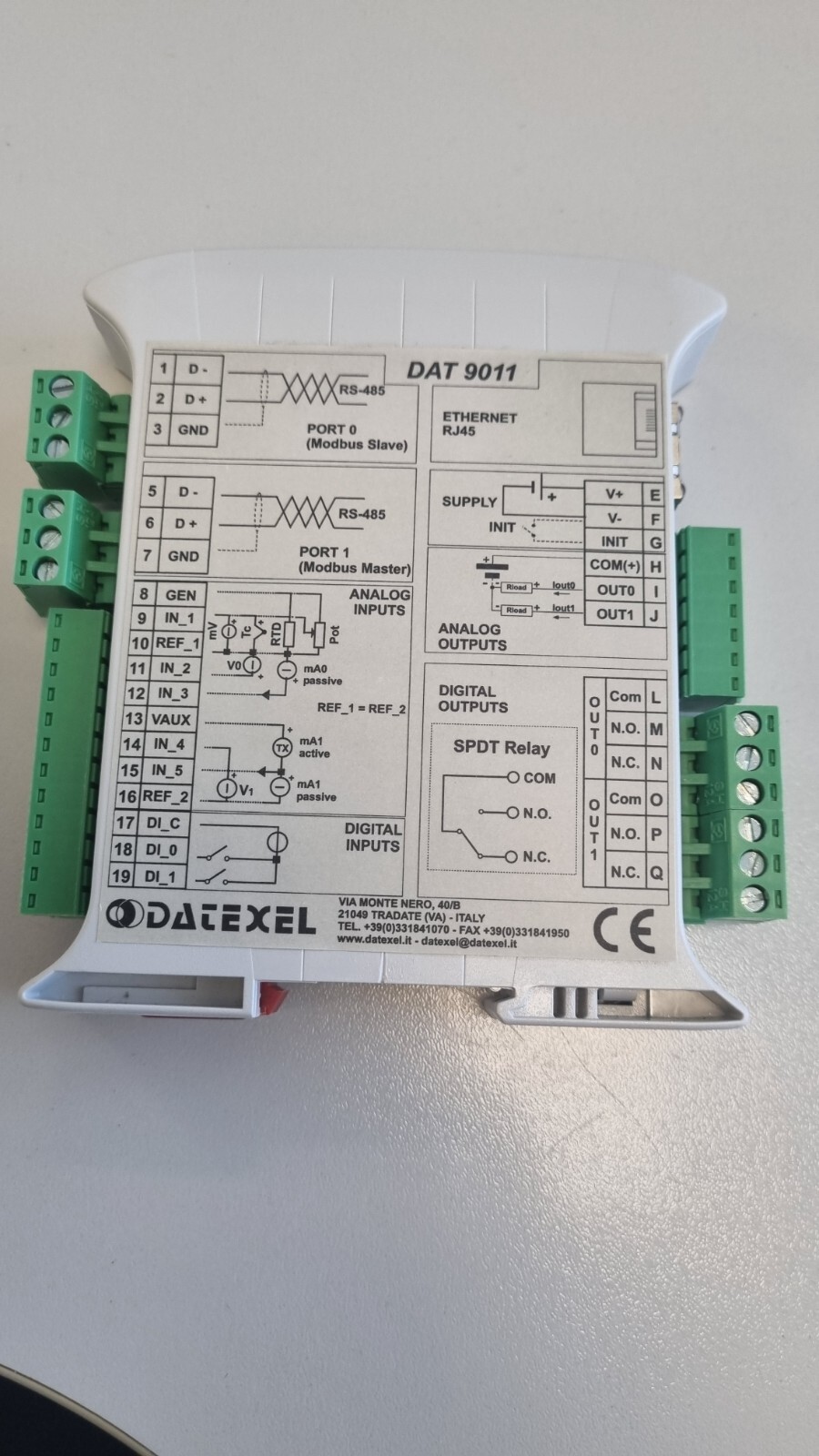 datexel DAT 9011 ETHERNET INTERFACE