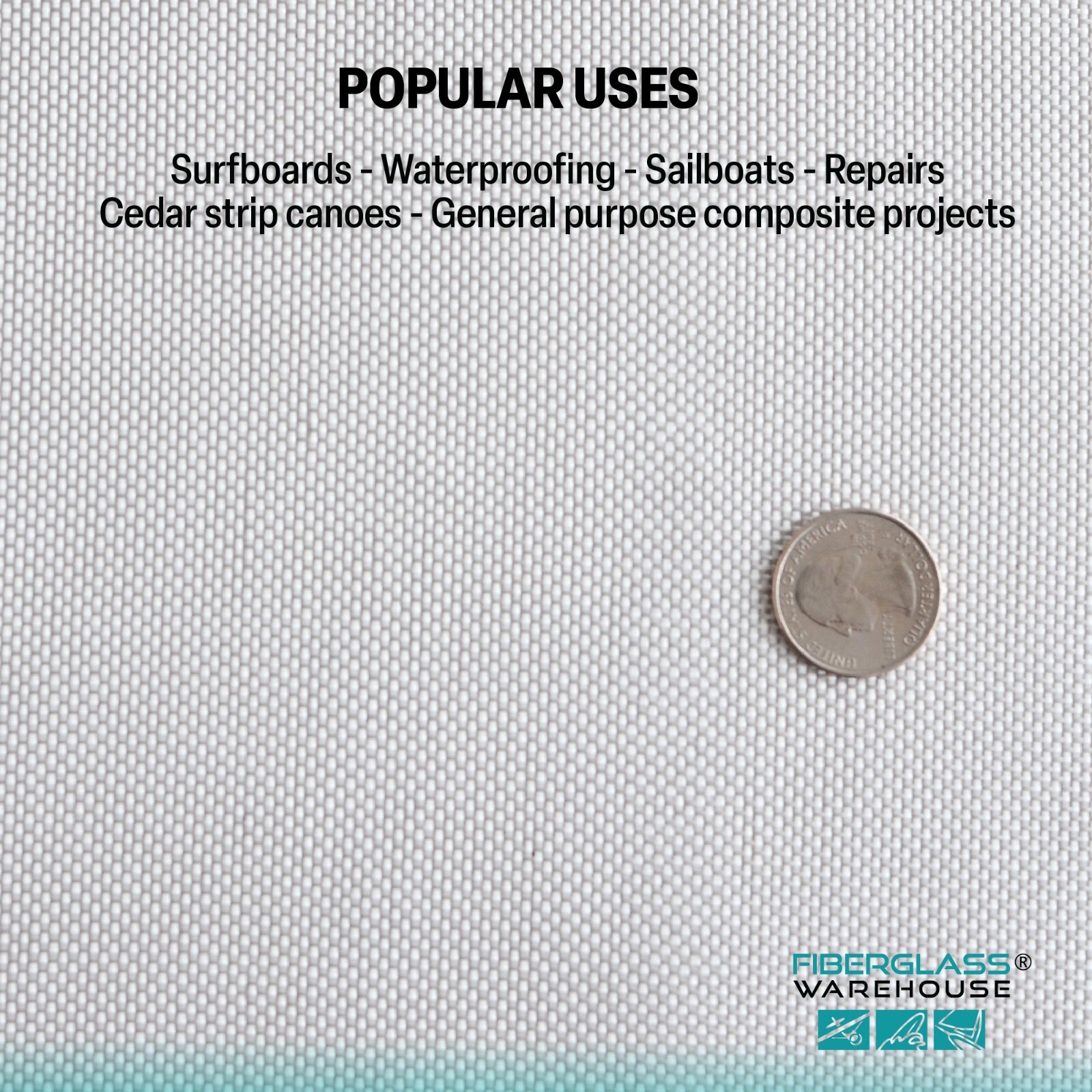 6 oz X 40″ Wide Fiberglass Cloth (Style 3733) Roll Size: Full Roll