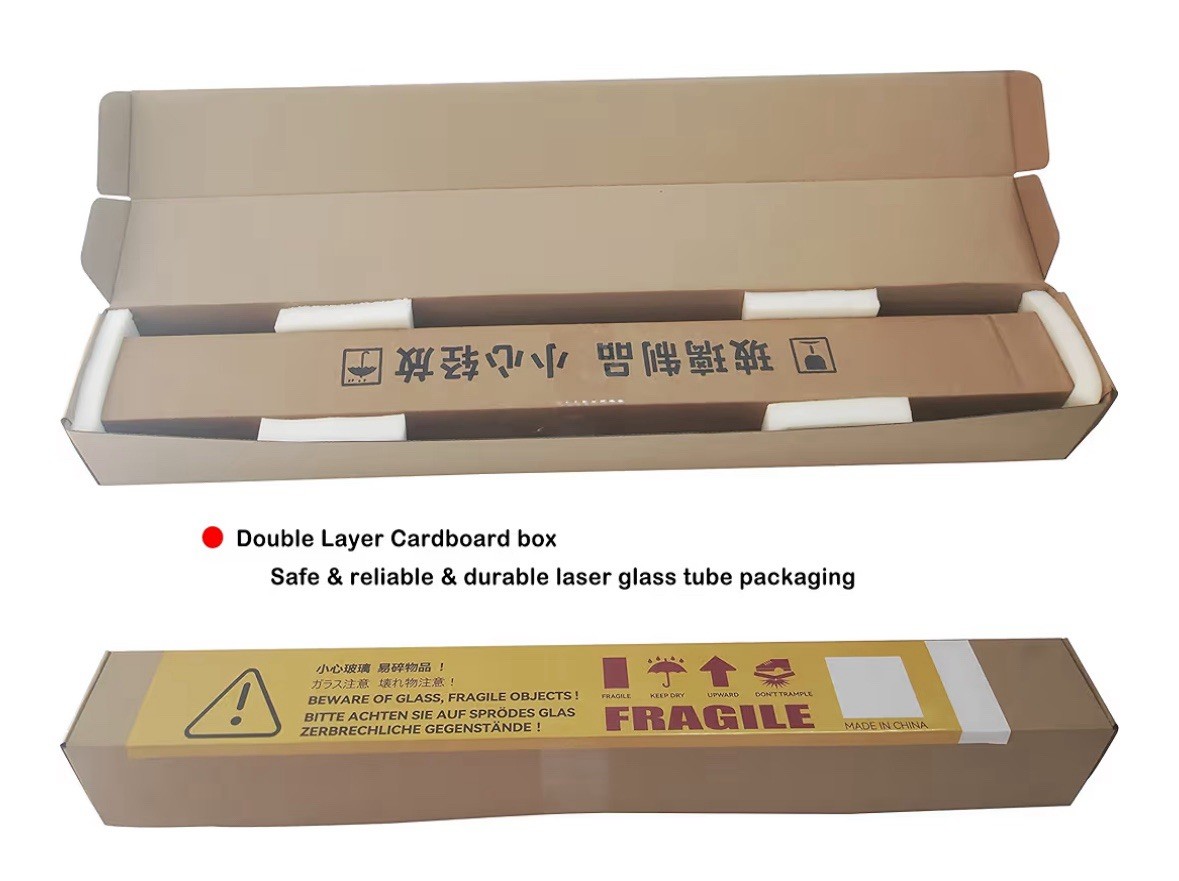 LD-Teemm CO2 Laser Tube with Coating, 150W 1650mm D 80mm for Engraving Cutting
