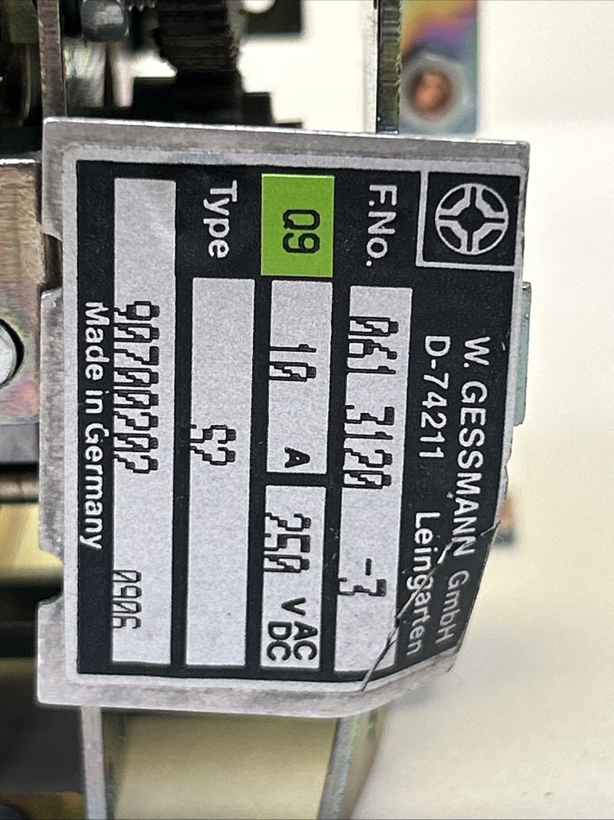 W GESSMANN,S2,JOYSTICK CONTROLLER 0613120-3 NOS