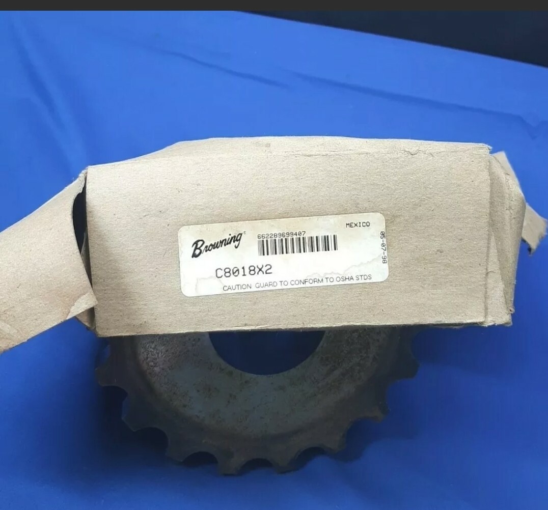 Browning Chain Coupling C8018X2 Gear Pulley 2″ Shaft