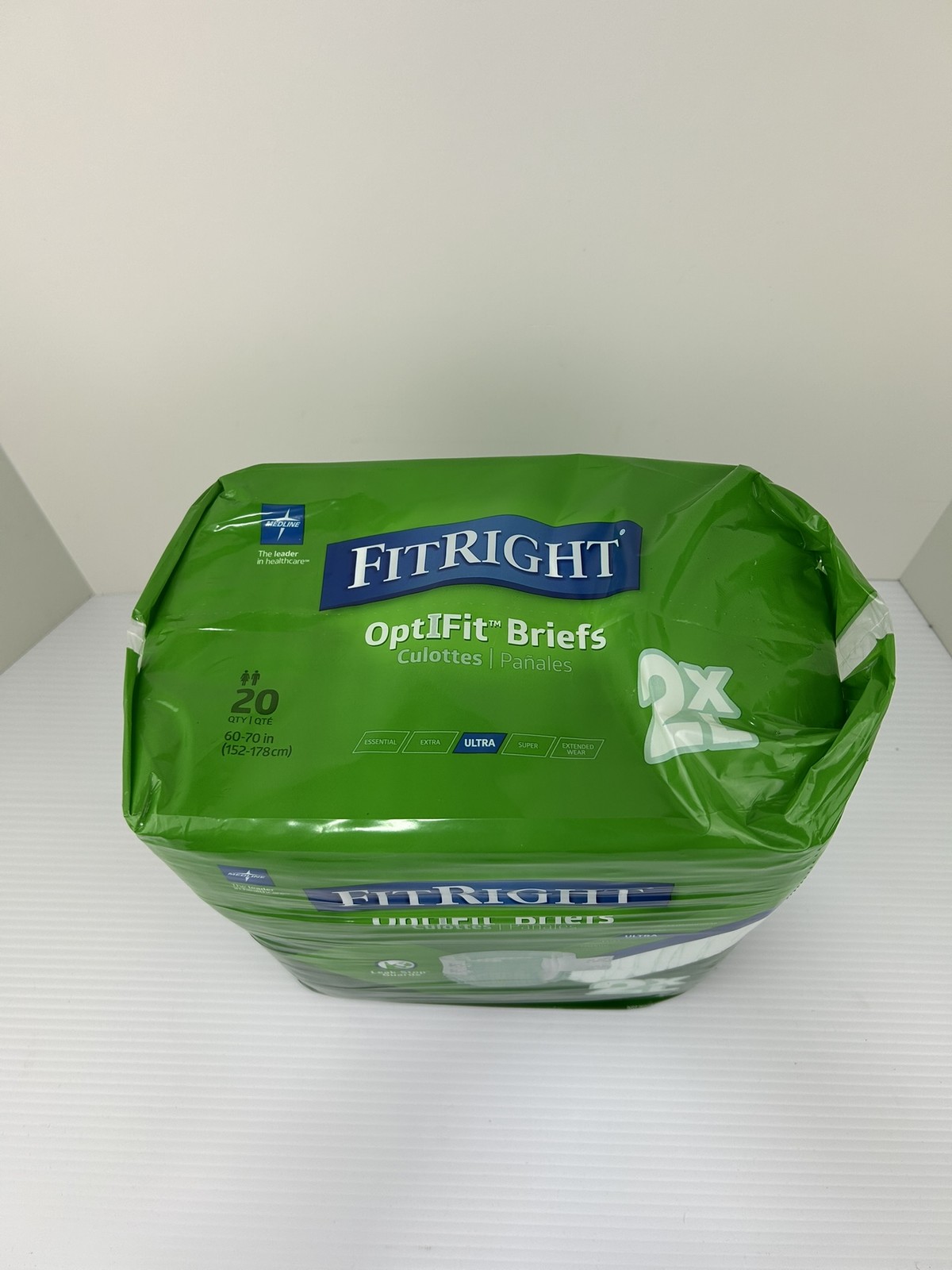 FitRight Optifit Briefs 2XL Ultra Adult Diapers – 60 to 70 Inches – Pack of 20