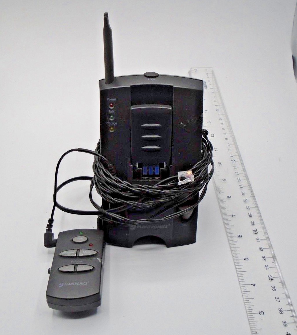 Plantronics CA10 Wireless Headset Amplifier System Tested Working **55