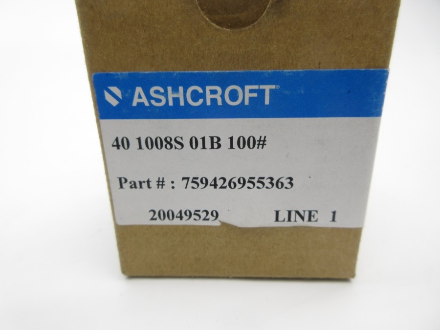 ASHCROFT 401008S01B100# 0-100PSI NSMP