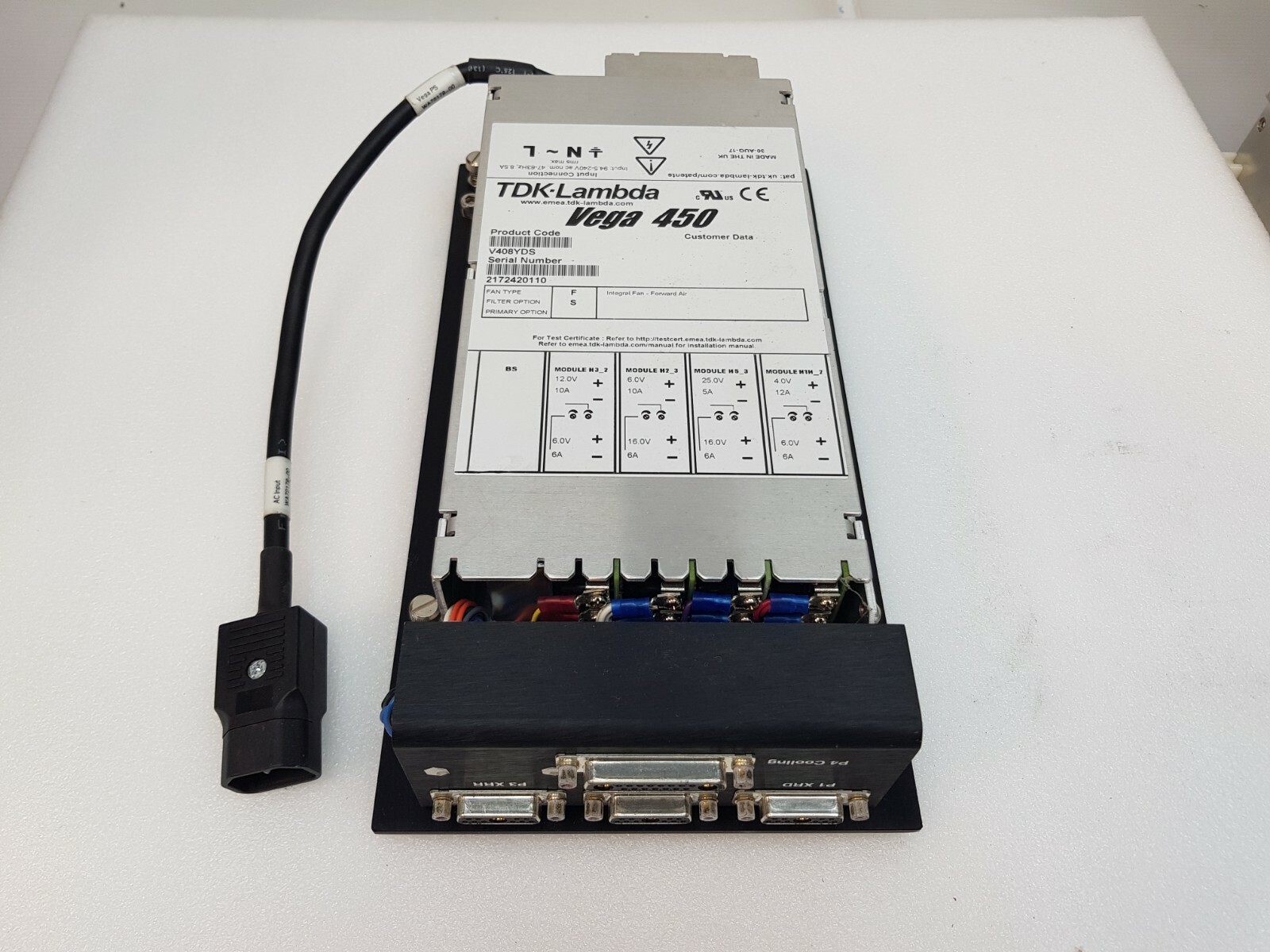 TDK-lambda Vega 450 V408YDS Power supply