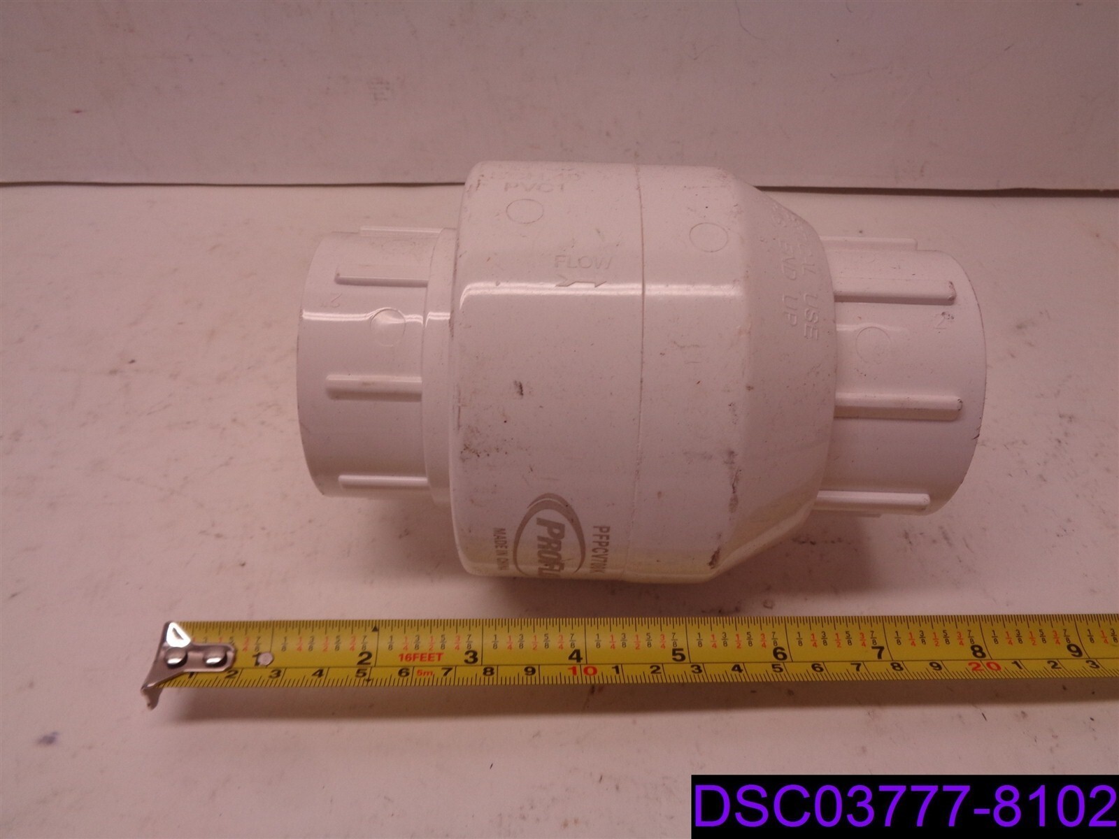 2″ PVC Swing Check Valve SXS 125 psi P/N PFPCV700K