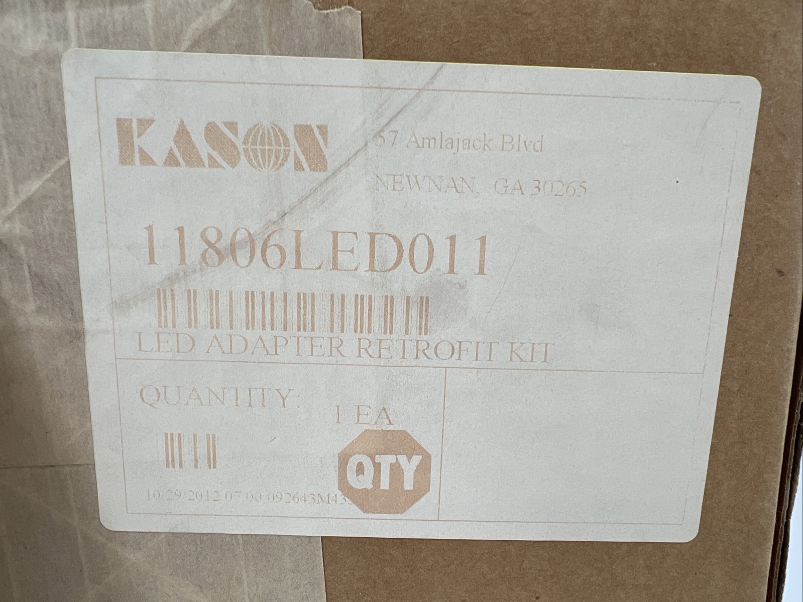 Kason LED Adapter Fixture Retrofit Kit 11806LED011, Clear White, 120V, 12 Watt