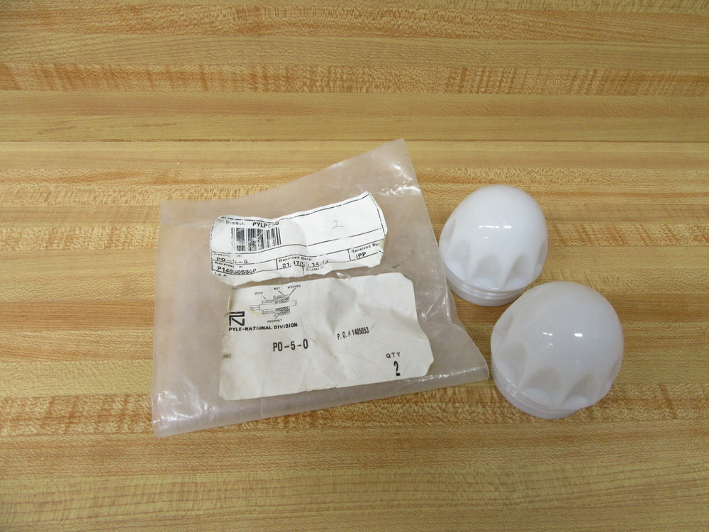 Pyle-National PYLPO50 Globe PO-5-0 P0-5-0 White (Pack of 2)
