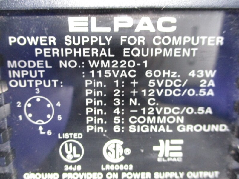 ELPAC WM220-1 115VAC 2A NSNP
