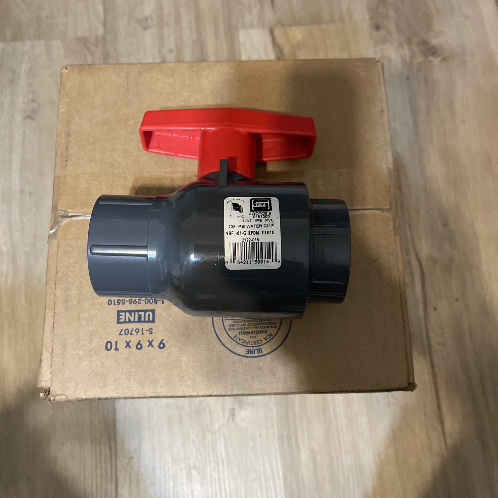 # 2122-015 Spears 1-1/2″ Compact PVC 2-Way Inline Ball Valve w/Socket Style Ends