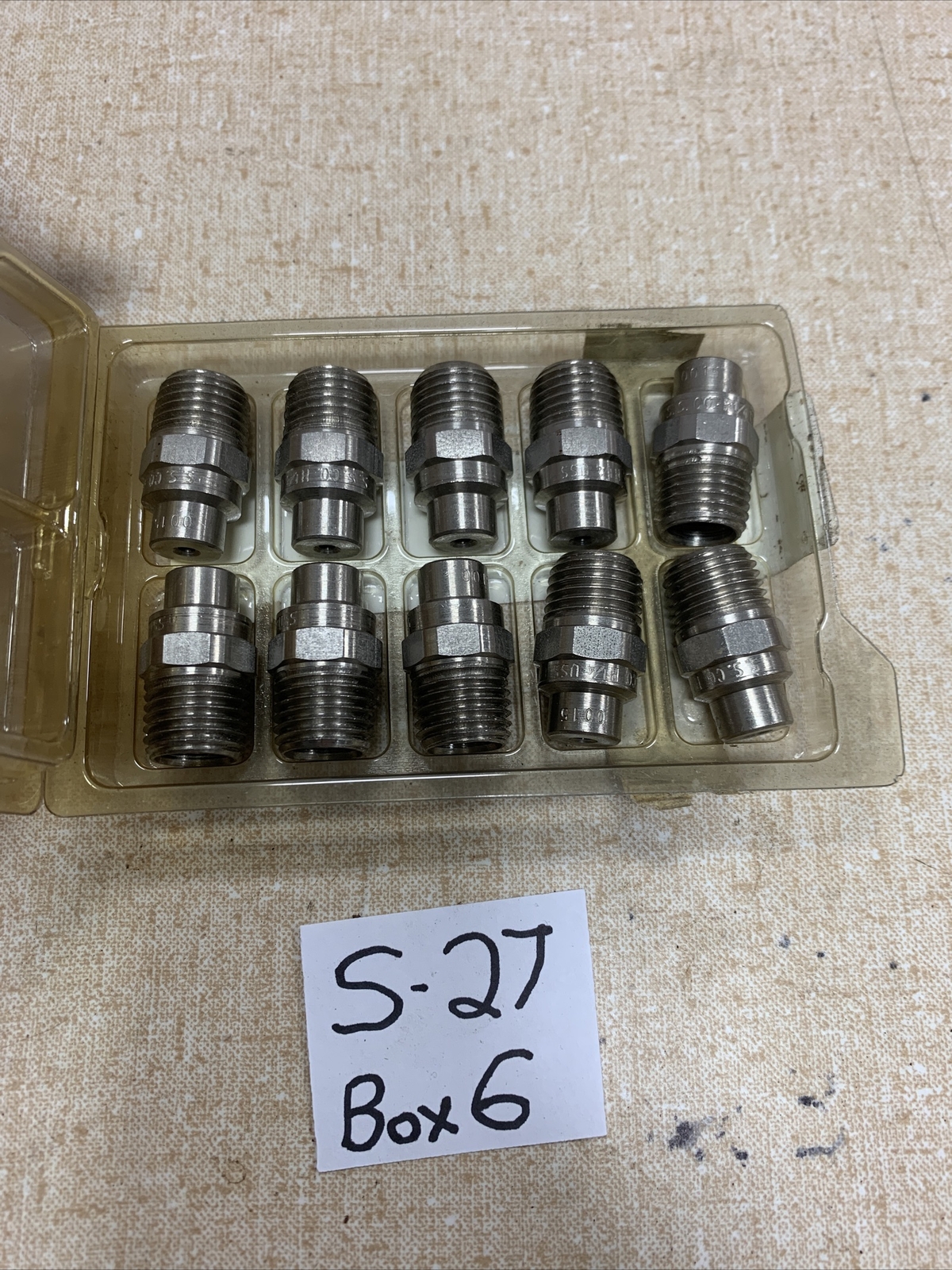 SPRAYING SYSTEMS CO. H1/4U-SS0015 – PACK OF 10 NEW