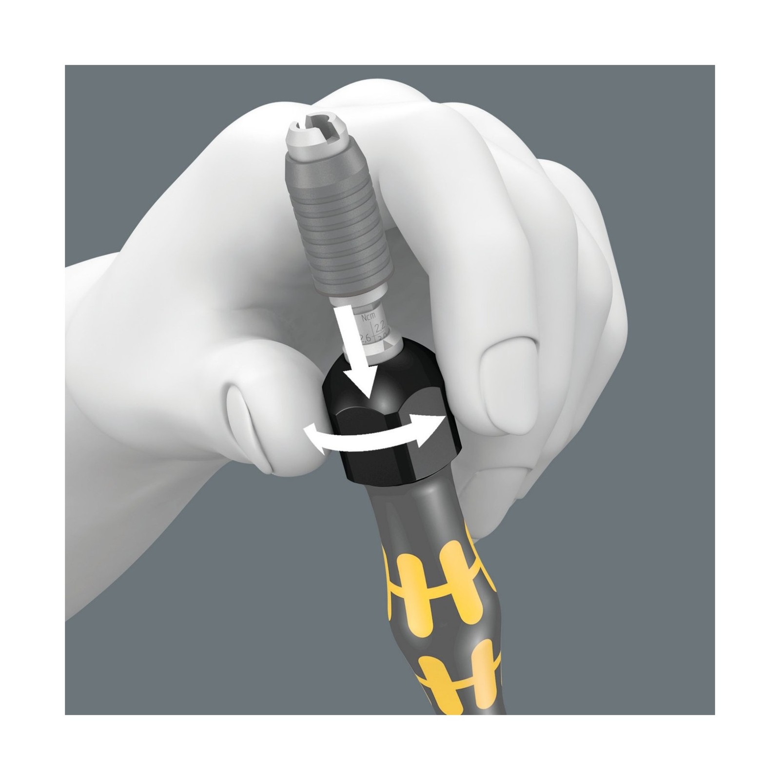 Wera 7446 ESD Safe Adjustable Torque Screwdriver 0.05 – 0.11 Nm for Halfmoon …