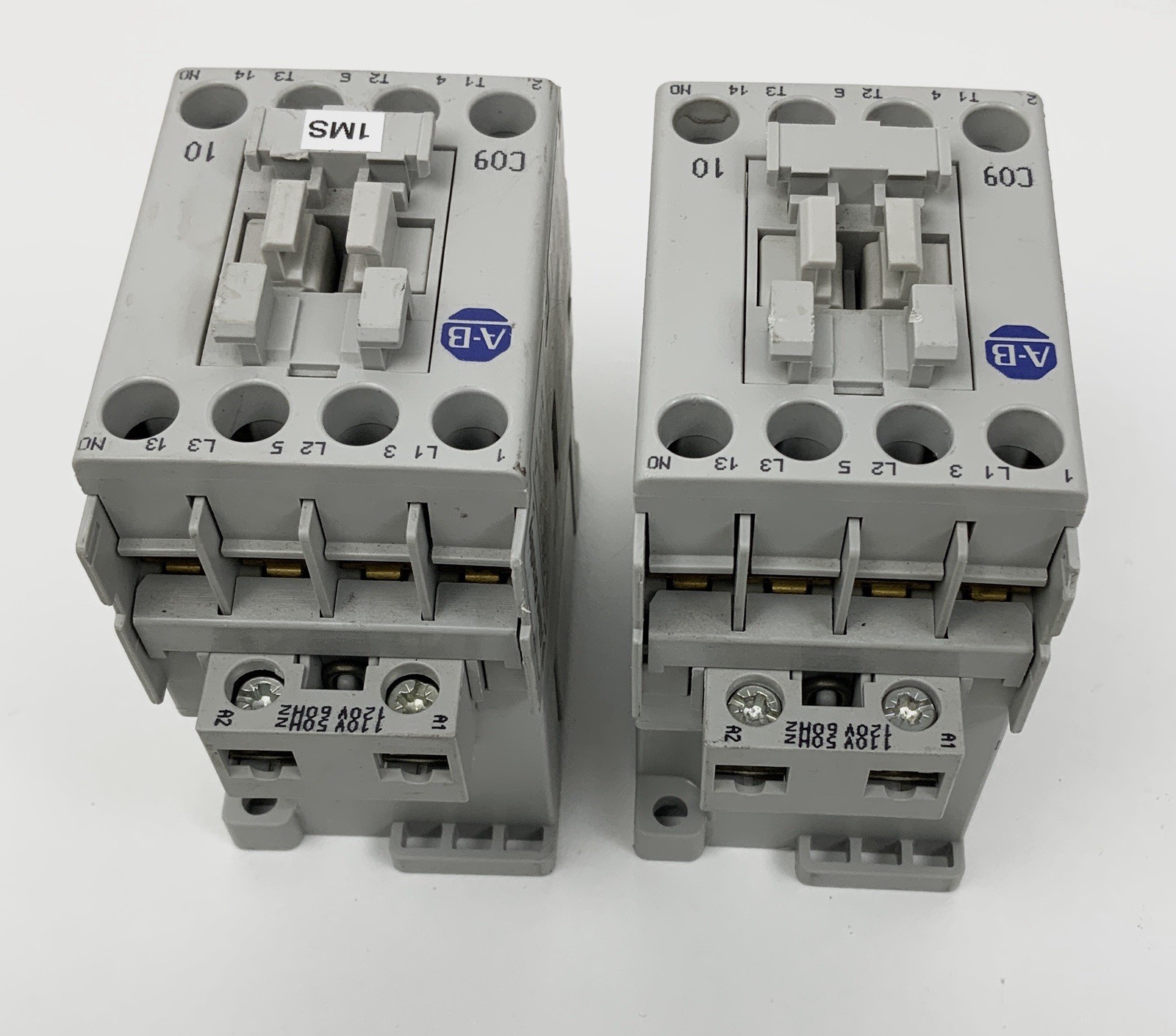 LOT OF 2 Allen Bradley 100-C09*10 Contact Block Series A