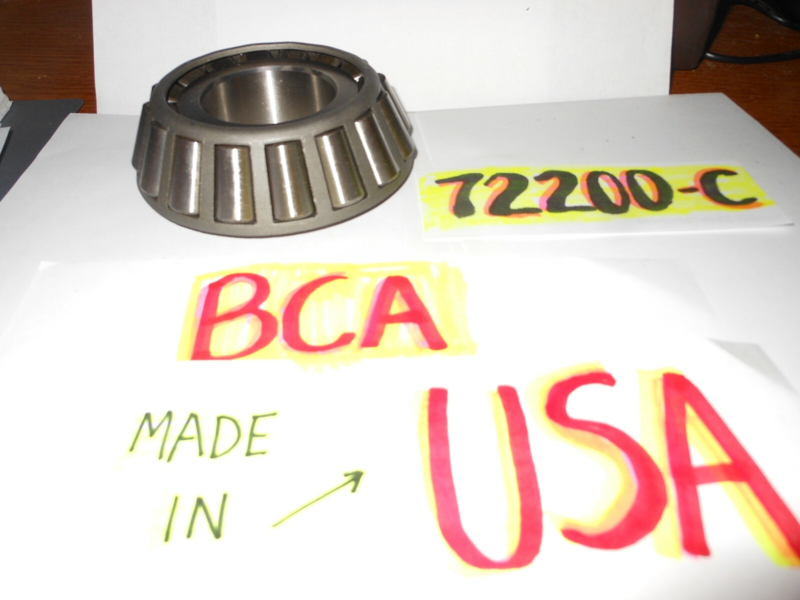 BCA/BOWER 72200C TAPERED ROLLER BEARING CONE~ NEW ~2″ BORE~FREE SHIPPING