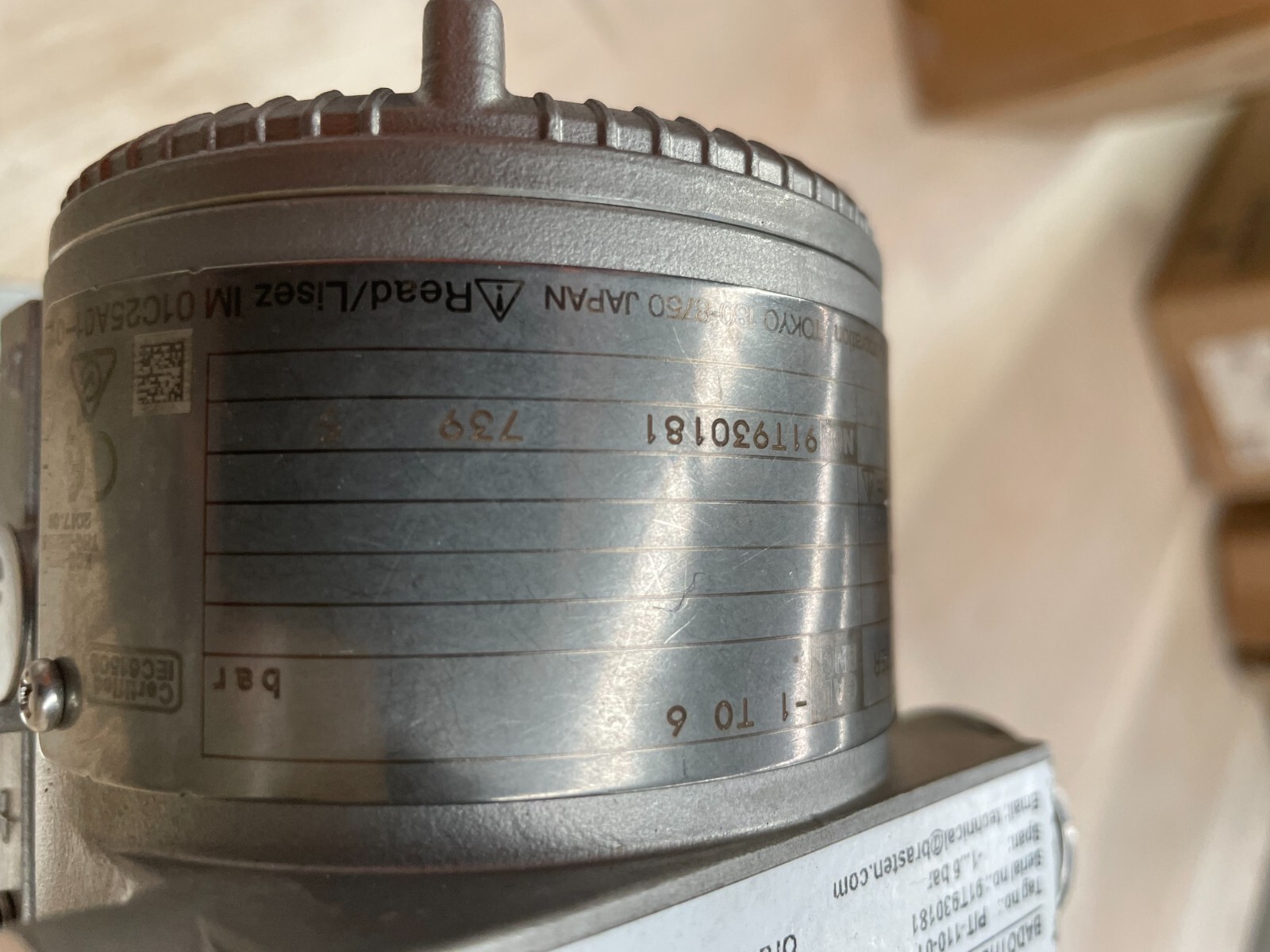 Yokogawa D Harp Gauge Pressure Transmitter Model EJA530E -1-6 bar