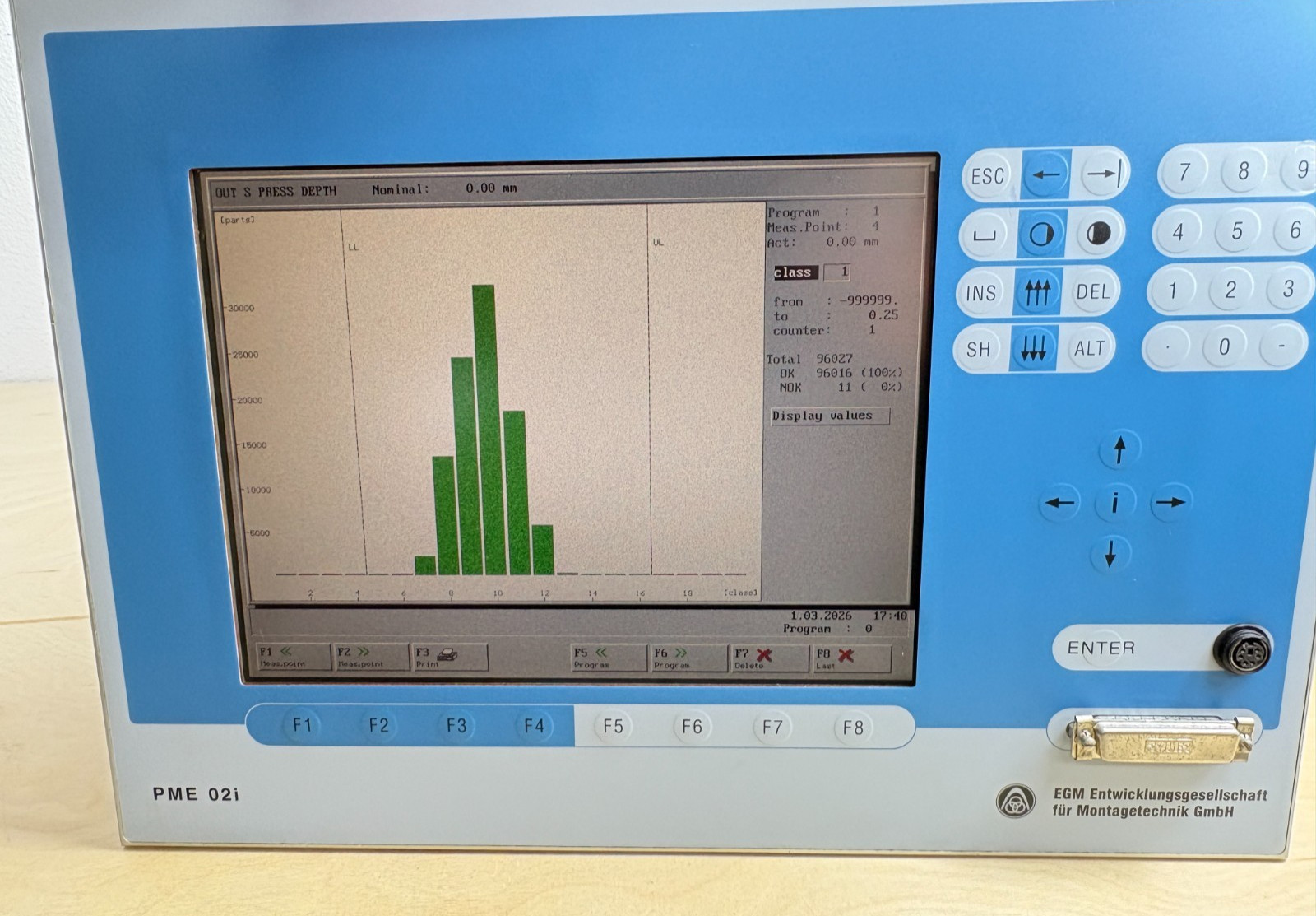 ThyssenKrupp EGM PME02i V.X4241.011.92.10 HMI Display Unit