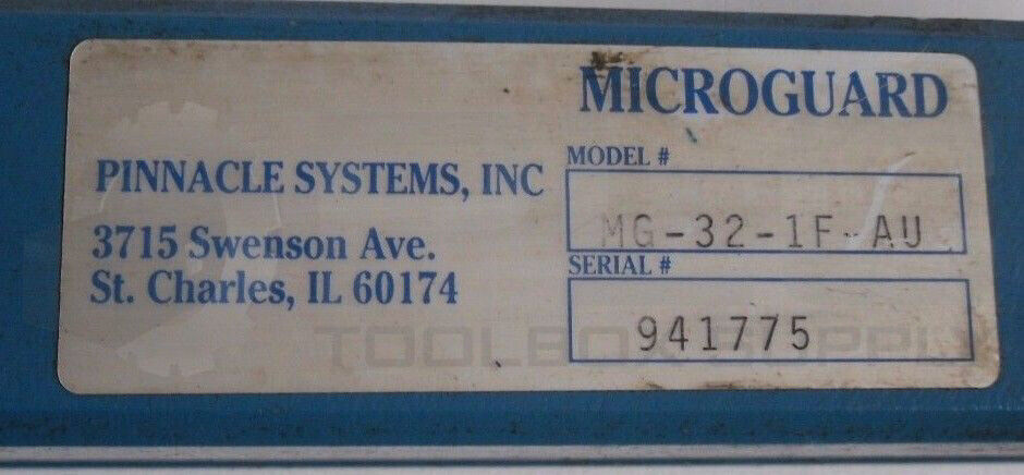PINNACLE SYSTEMS MICROGUARD TRIAD MG-32-1F-AU LIGHT CURTAIN EMITTER