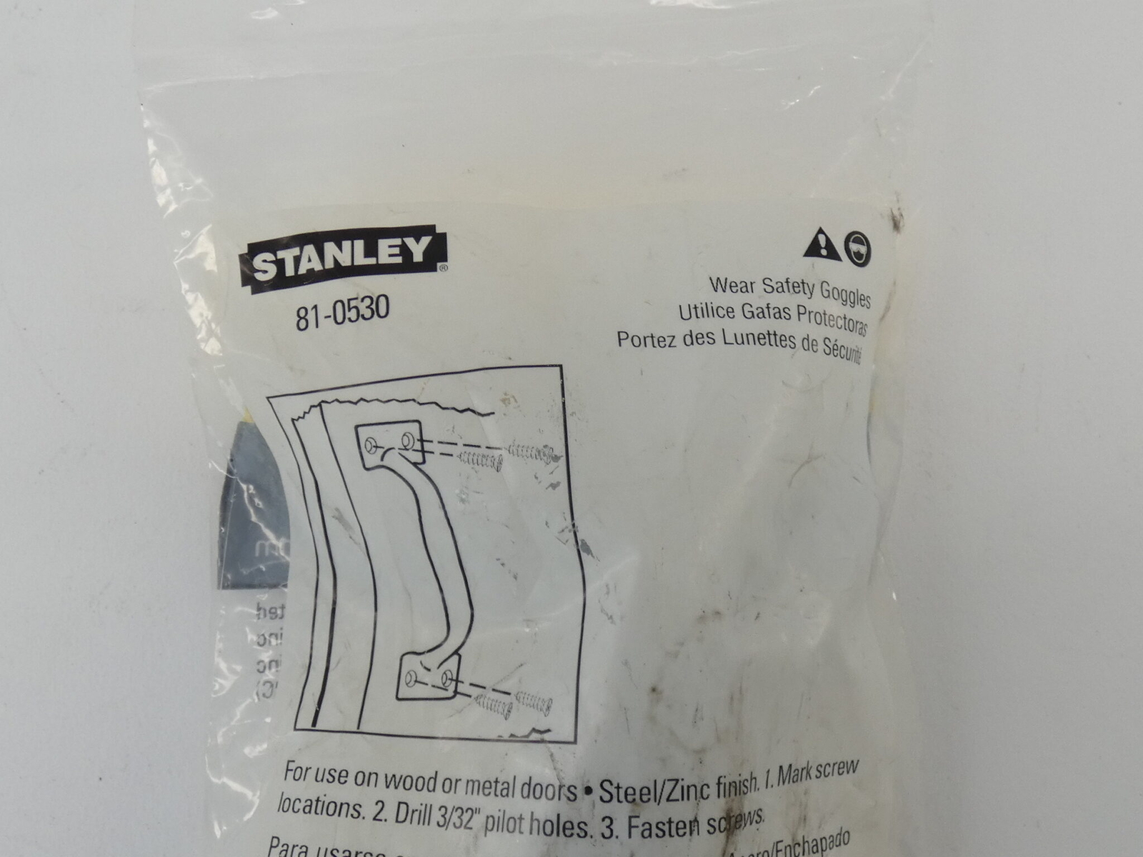 Stanley 81-0530 SP482 Door Pull Handle 5-3/4″ Zinc Plated – NEW Surplus!
