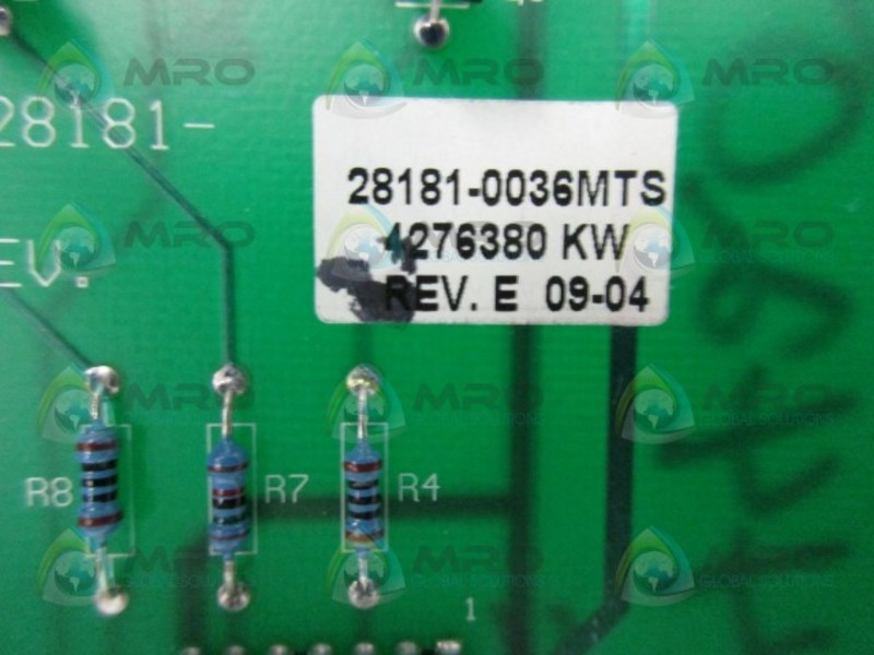 WEIGH-TRONIX D28181-0036 EXPANSION BOARD UNMP